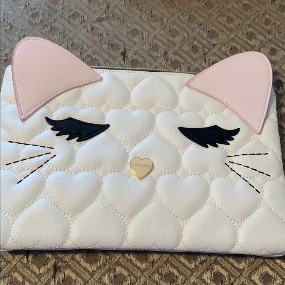 Betsey Johnson cat pouch